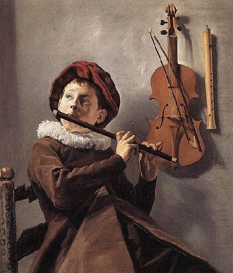 Judith leyster Young Flute Player china oil painting image